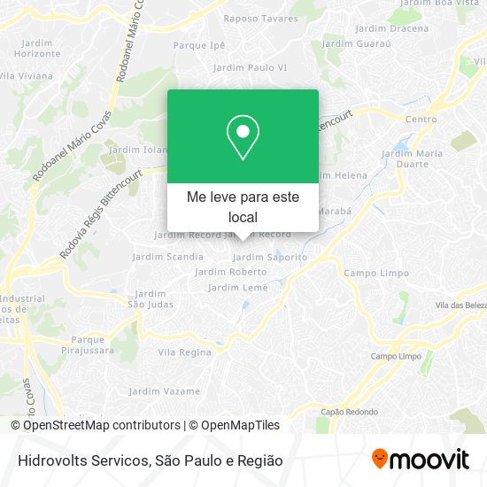 Hidrovolts Servicos mapa