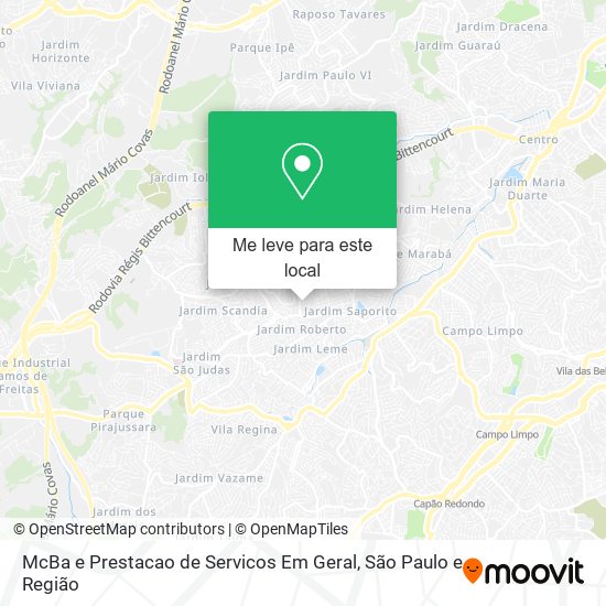 McBa e Prestacao de Servicos Em Geral mapa