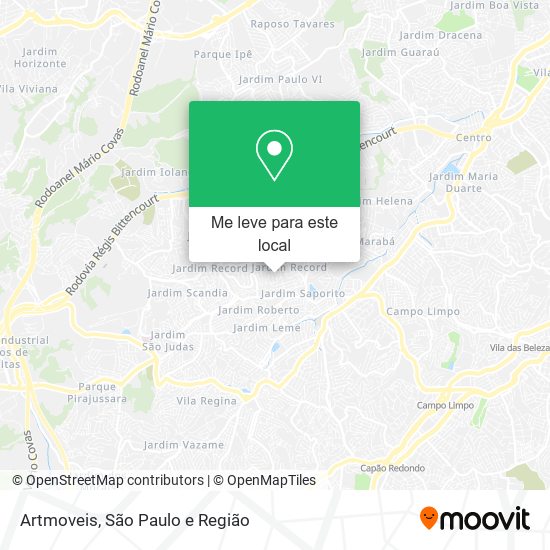 Artmoveis mapa