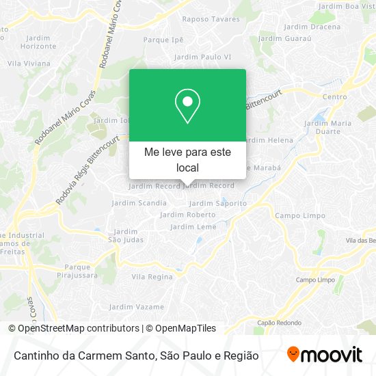 Cantinho da Carmem Santo mapa