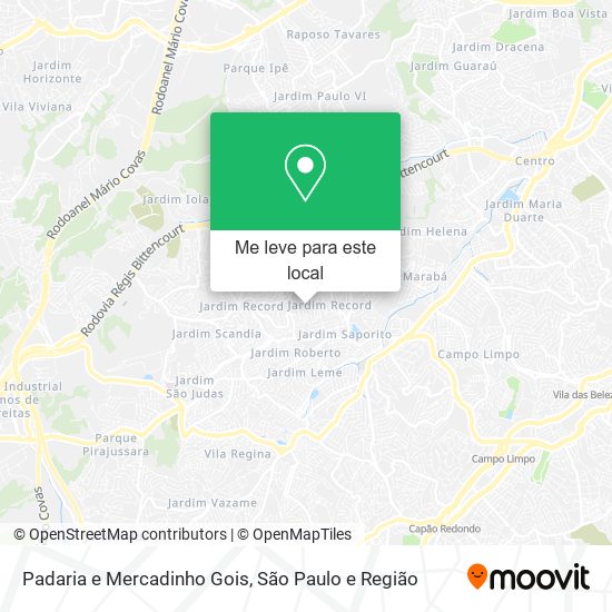 Padaria e Mercadinho Gois mapa