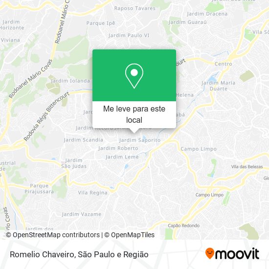 Romelio Chaveiro mapa