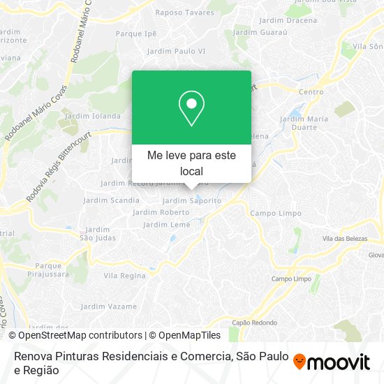 Renova Pinturas Residenciais e Comercia mapa