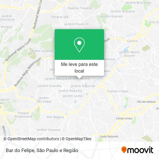 Bar do Felipe mapa