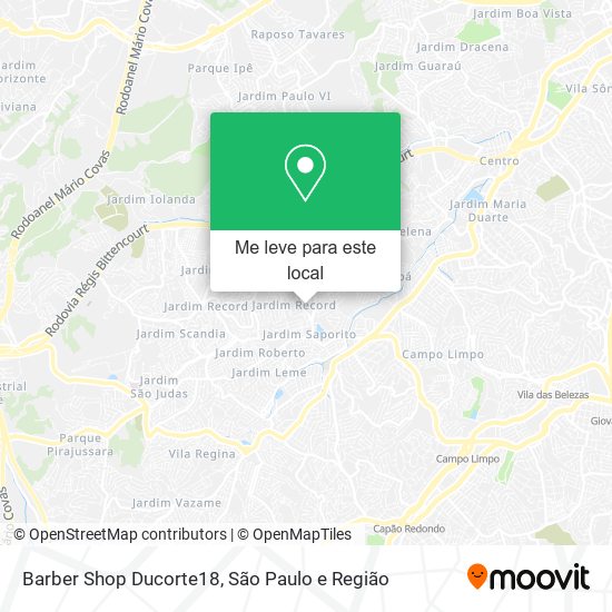 Barber Shop Ducorte18 mapa