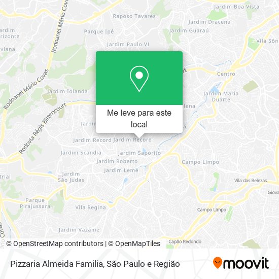 Pizzaria Almeida Familia mapa