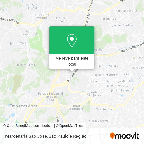 Marcenaria São José mapa