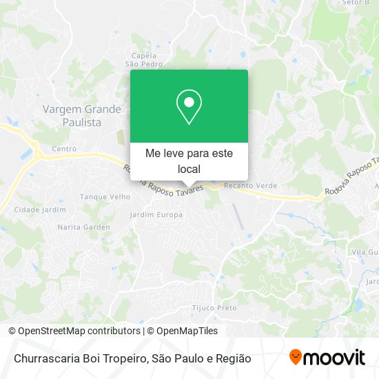 Churrascaria Boi Tropeiro mapa