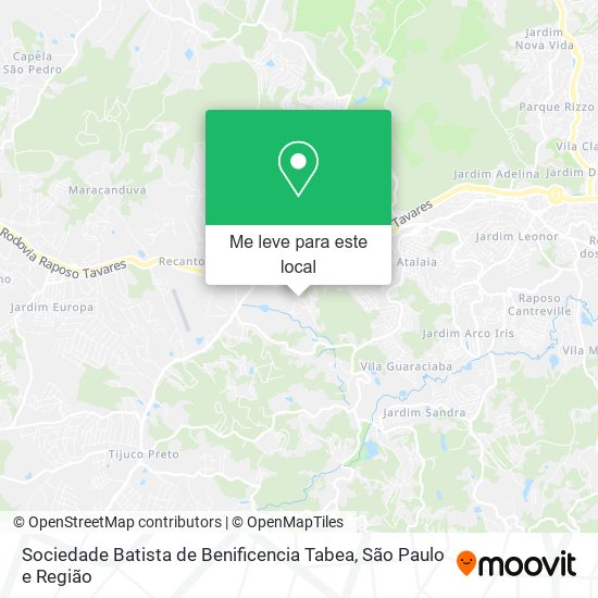 Sociedade Batista de Benificencia Tabea mapa