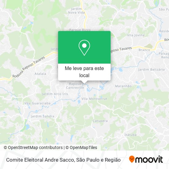 Comite Eleitoral Andre Sacco mapa