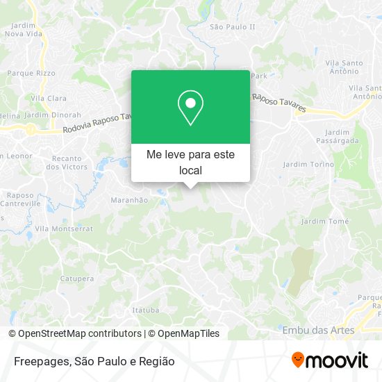 Freepages mapa