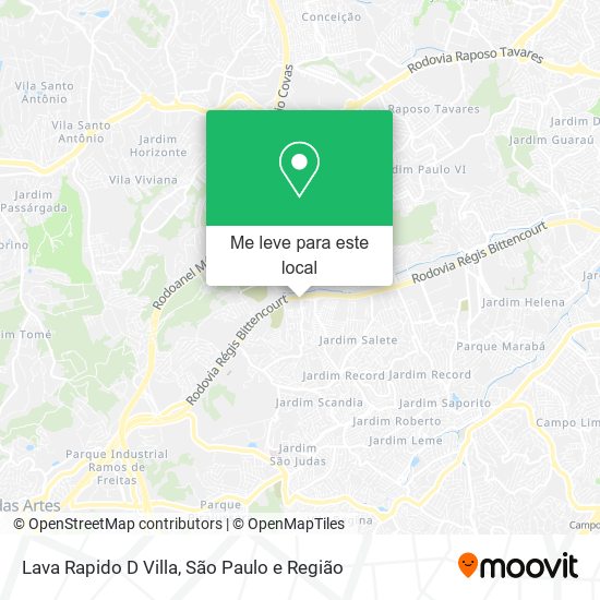 Lava Rapido D Villa mapa