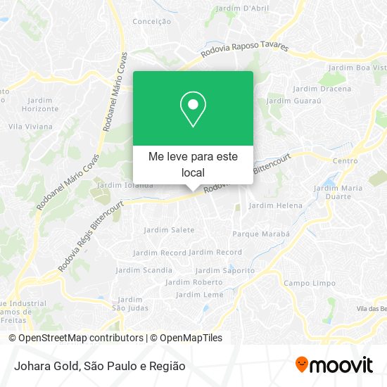 Johara Gold mapa