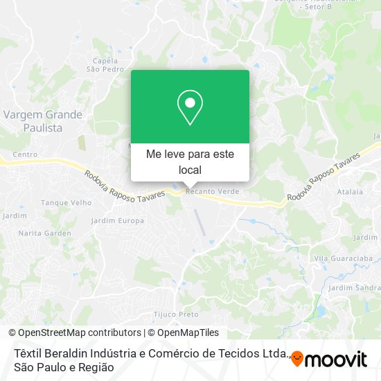 Têxtil Beraldin Indústria e Comércio de Tecidos Ltda. mapa
