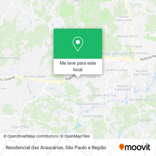 Residencial das Araucárias mapa