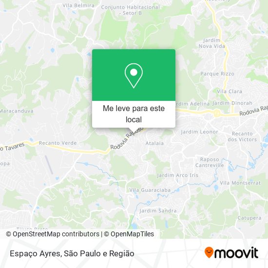 Espaço Ayres mapa