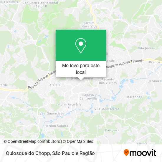 Quiosque do Chopp mapa