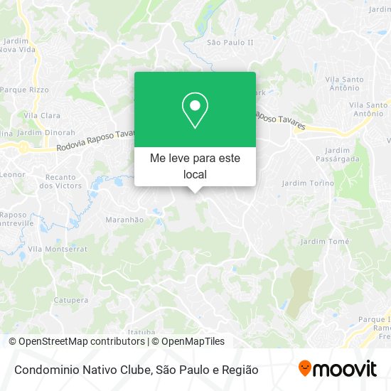 Condominio Nativo Clube mapa