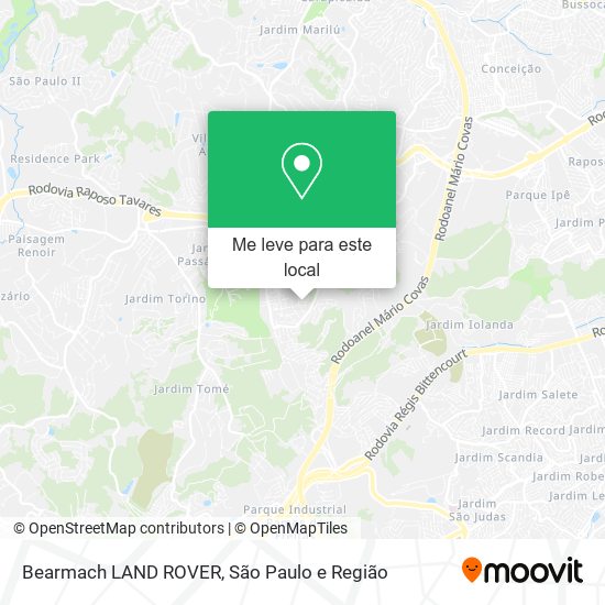 Bearmach LAND ROVER mapa