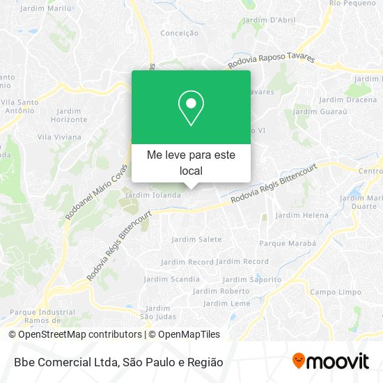 Bbe Comercial Ltda mapa