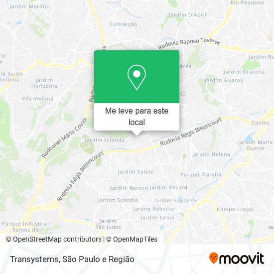 Transystems mapa