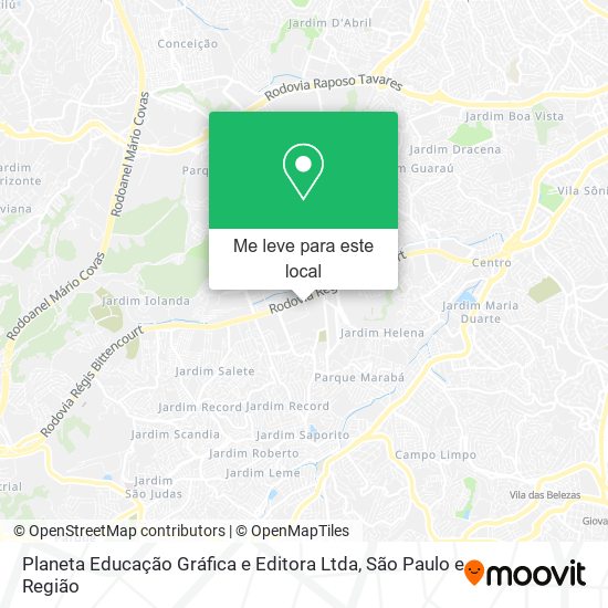 Planeta Educação Gráfica e Editora Ltda mapa