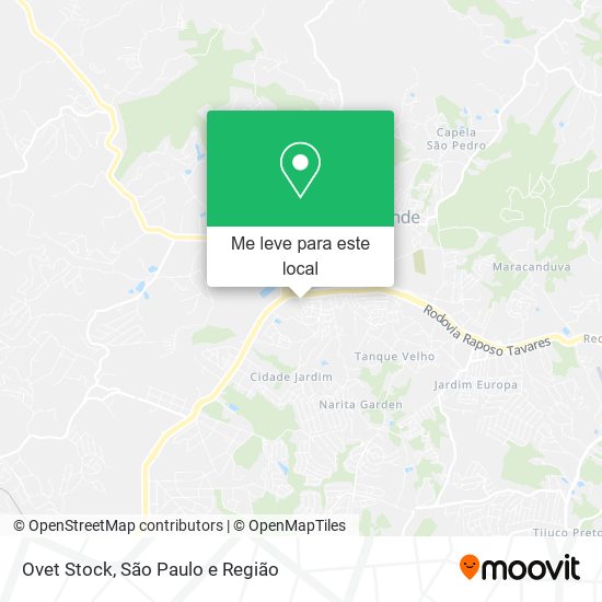 Ovet Stock mapa