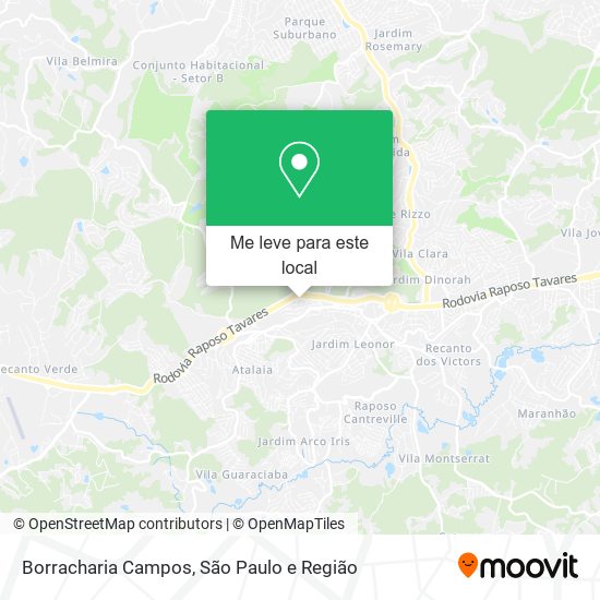 Borracharia Campos mapa