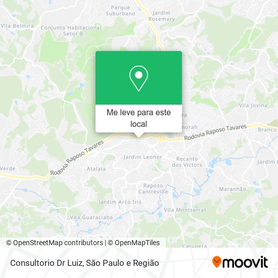 Consultorio Dr Luiz mapa