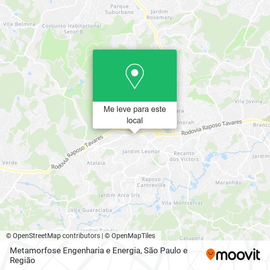 Metamorfose Engenharia e Energia mapa