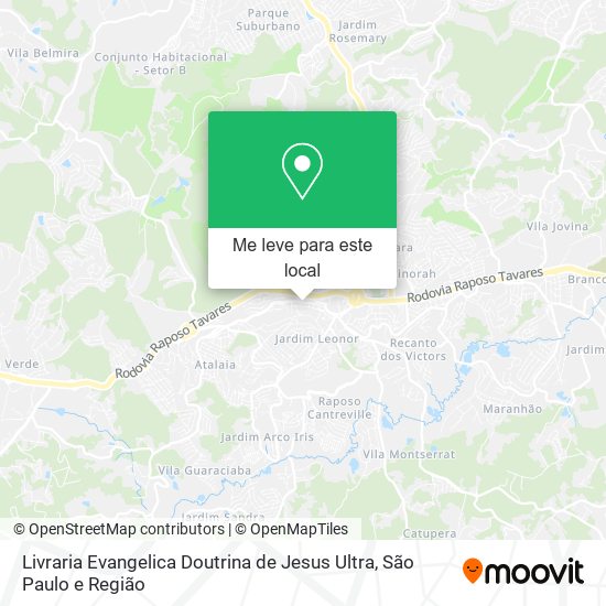 Livraria Evangelica Doutrina de Jesus Ultra mapa