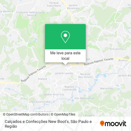 Calçados e Confecções New Boot's mapa