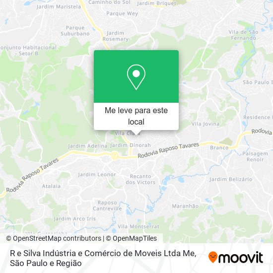 R e Silva Indústria e Comércio de Moveis Ltda Me mapa