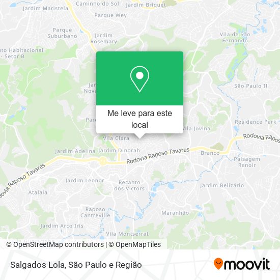 Salgados Lola mapa