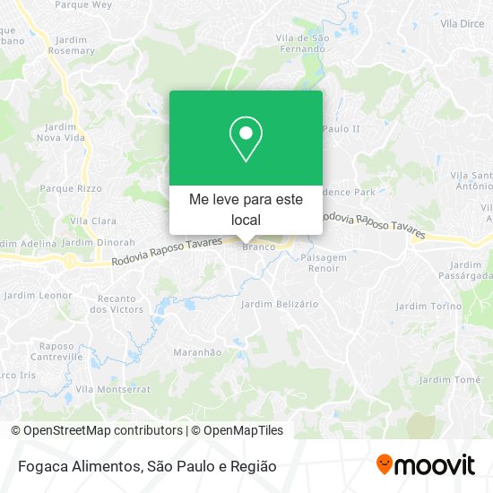 Fogaca Alimentos mapa