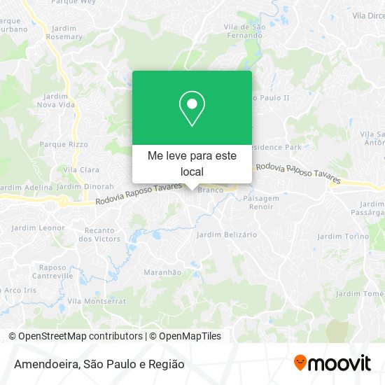 Amendoeira mapa
