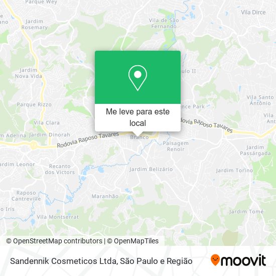 Sandennik Cosmeticos Ltda mapa