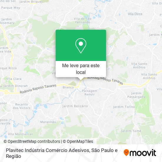 Plavitec Indústria Comércio Adesivos mapa