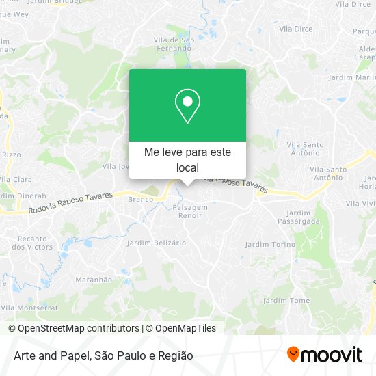 Arte and Papel mapa