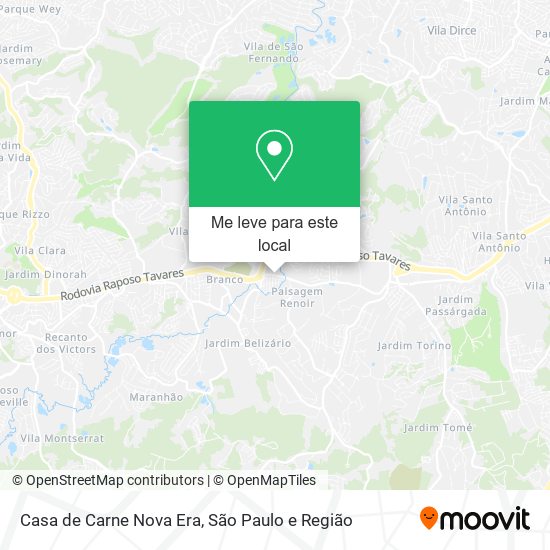 Casa de Carne Nova Era mapa