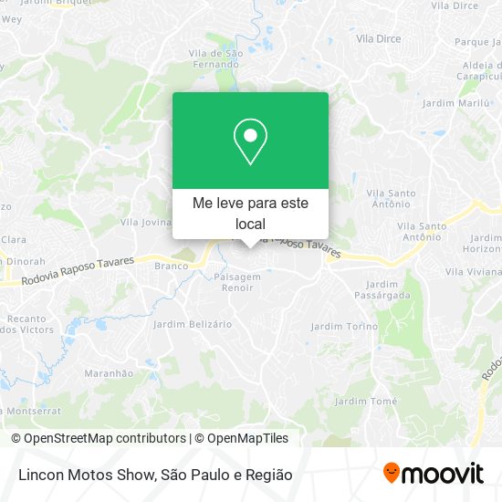 Lincon Motos Show mapa