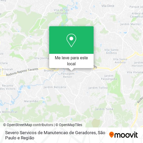 Severo Servicos de Manutencao de Geradores mapa