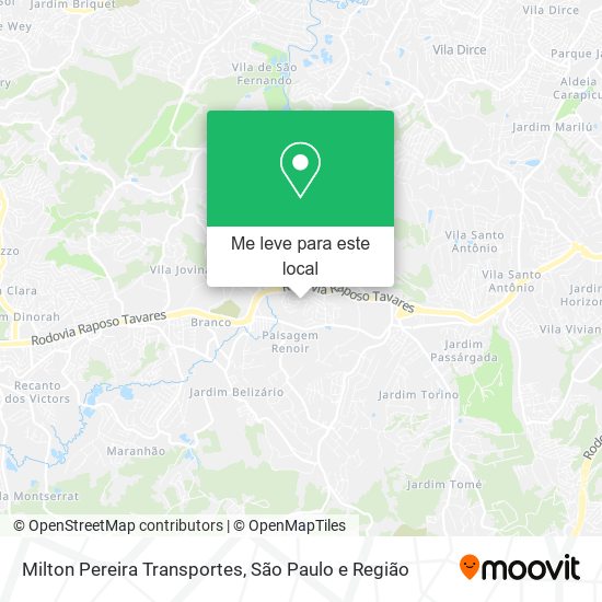 Milton Pereira Transportes mapa