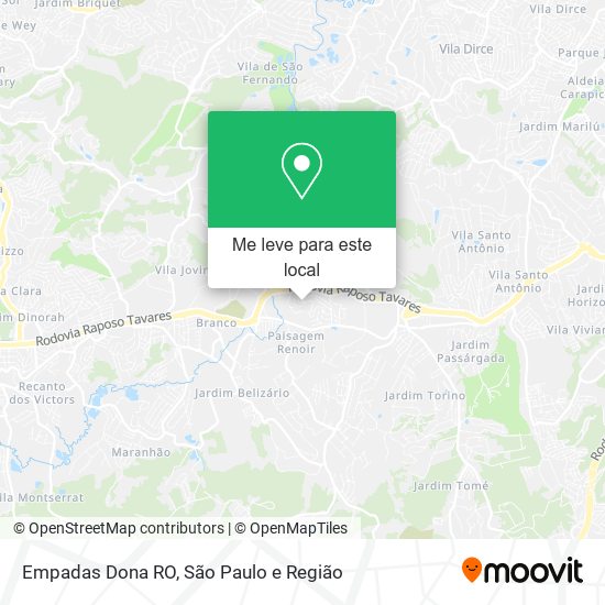 Empadas Dona RO mapa