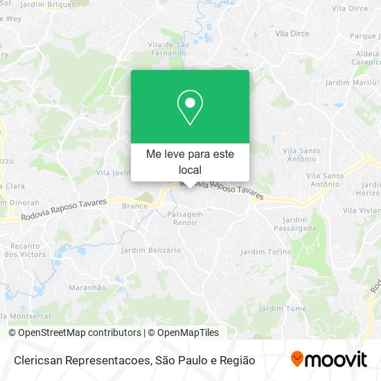 Clericsan Representacoes mapa