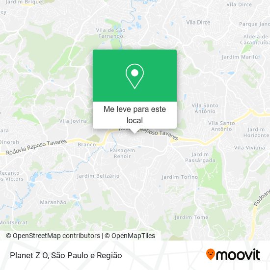 Planet Z O mapa