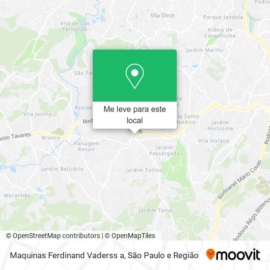 Maquinas Ferdinand Vaderss a mapa