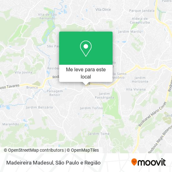 Madeireira Madesul mapa