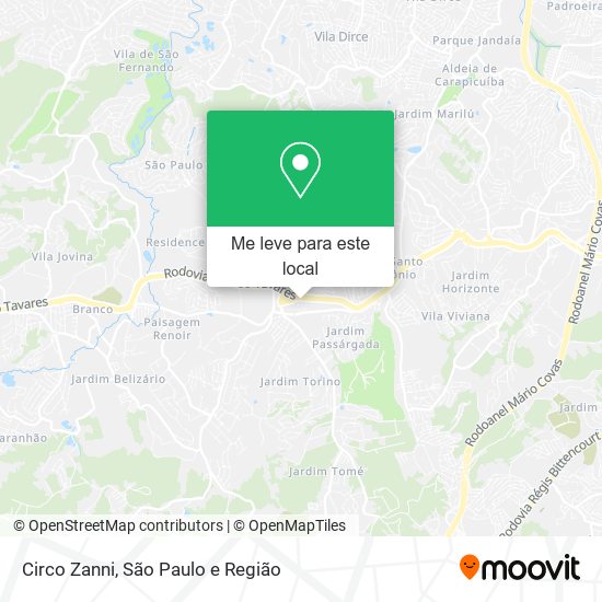 Circo Zanni mapa
