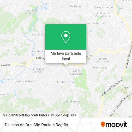 Delicias da Dre mapa